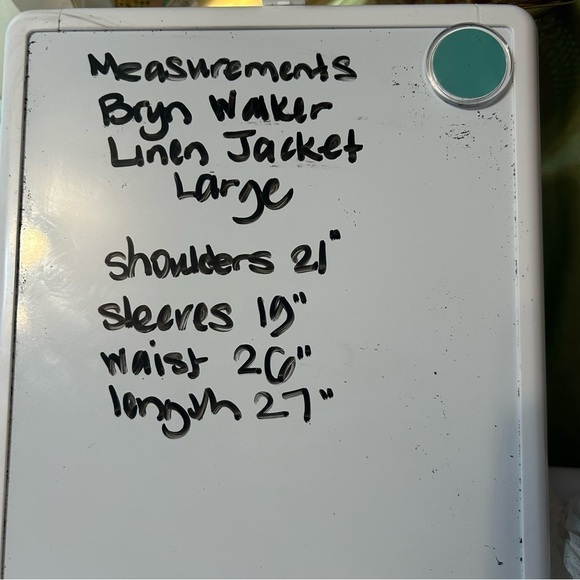 Bryan Walker Women Linen Jacket Large Minimalist Lagenlook Purple Pockets Button - Picture 10 of 10